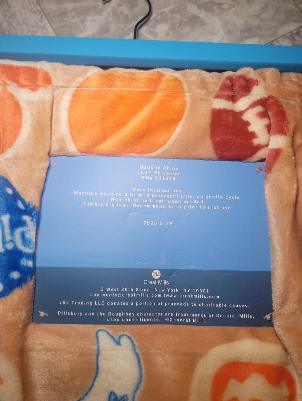 Pillsbury Doughboy Fall Halloween Thanksgiving Football PlushThrow Blanket 60x70